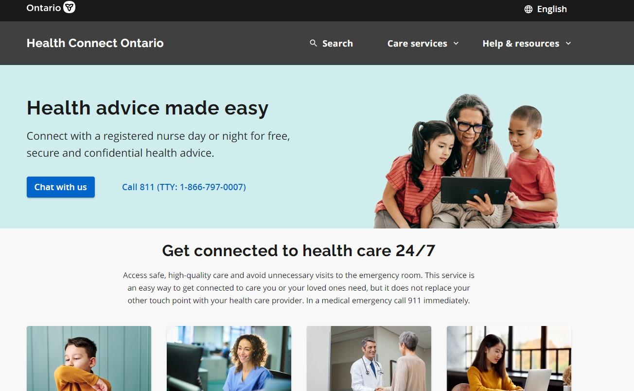 Ontario Health Connect portal